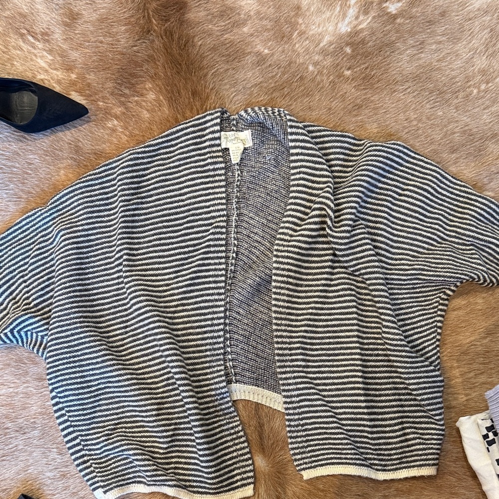 Striped Black and White Cardigan